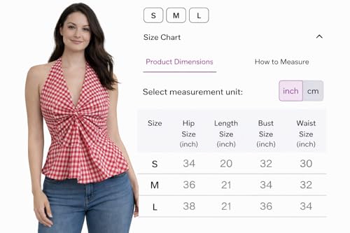 Image of Muhib Women's Halter Neck Sleeveless Cotton Top | Black & White Gingham Check Twist Front Summer Top | Stylish Casual Crop Blouse for Women