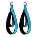 kowaku 2X Pilates Double Loop Strap Pilates Equipment Portable Comfortable Adults Exercise Band Strap for Arms Legs Gymnastics, Light Blue