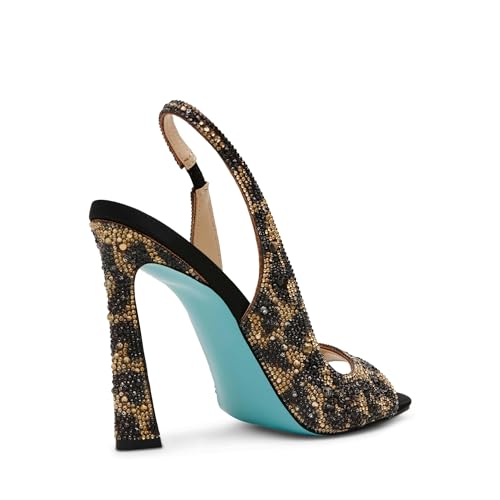 Image of Betsey Johnson Women's Mina Peep-Toe Slingback Heeled Sandals