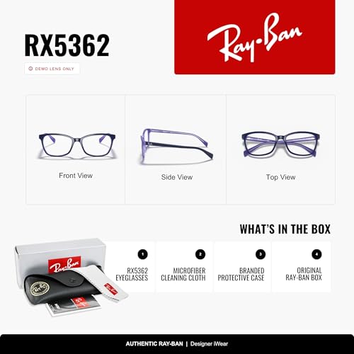 Image of Ray-Ban unisex-adult Rx5362 Square Prescription Eyeglass Frames