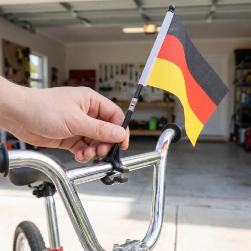 Banderas de doble cara con mástil resistente Kisangel de ciclismo 6