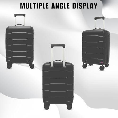 Image of 28-Inch Hard-Shell Luggage Suitcase | Lightweight 3.7 kg | 360 Spinner Wheels | 2-Way Zipper | Multi-Functional Lock | Business & Family Travel Trolley Bag (1, Dark GREY-20INCH)