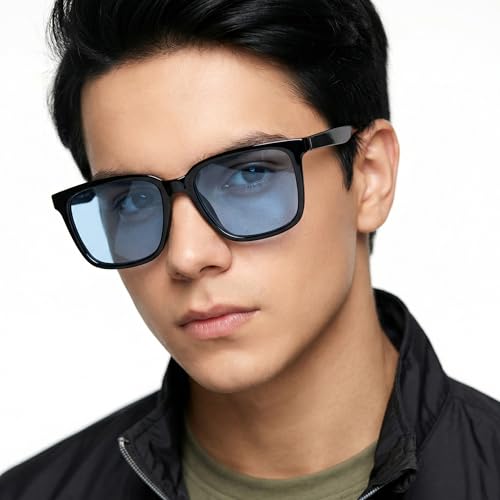 Image of VINCENT CHASE EYEWEAR By Lenskart | Full Rim Sqaure Branded And Stylish Rectangle Sunglasses | Polarized And 100% UV Protected | Men & Women's | VC S11167