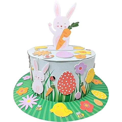 Orbitron Easter Bonnet Kit Make Your Own Easter Bonnet Hat for Kids Easter Craft Supplies Cover