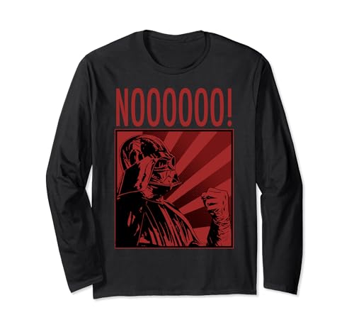 T-shirt Star Wars Darth Vader manches longues noir pour homme passionné de la saga cinématographique
