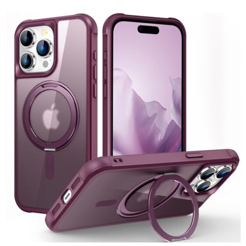 Support de rotation magnétique coque iPhone 11 Pro Max ENILSA rouge givré