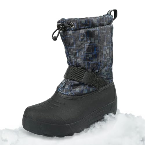 Image of Northside Frosty Insulated Winter Snow Boots for Girls and Boys with Rugged, Water Resistant Nylon Upper, Quick-Drying Lining, Removable EVA Insole, and Durable TPR Outsole
