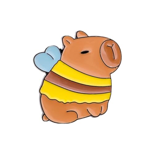 Capybaras Brooch Charm Animal Animal Pin Capybaras Brooch Pin Fashion Lapel Pin Metal Texture バックパックに適した