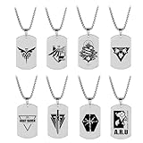 ⭐【スタイル】：大人気なゲーム、『パニシング：グレイレイヴン』と合わせてデザインしたネックレスです。『パニシング：グレイレイヴン』が好きなファンなら絶対見逃せません！ ⭐【材質】：合金、軽くて丈夫で、耐食性が高くて、汗や体液に溶け出しにくいため、金属アレルギーはほとんど起こらないです。 ⭐【適用場合】：コスプレだけでなく、アクセサリーとして日常的に身につけることもできます、自分へのご褒美や大切な家族や友人へのプレゼントにおすすめです。 ⭐【ギフト】：素敵なギフトを贈りましょう。ゲーム好きの方にお...