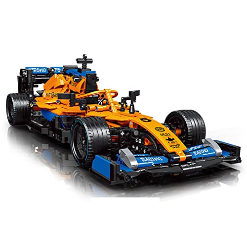 NEWRICE Formel 1 Rennwagen-Bauspielzeugsets Kit,MOC Modellauto im Maßstab 1:12,Sammelbares F1-Rennwagen-Spielzeug,für…