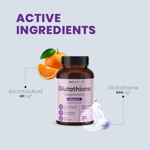 Image of Japanese Glutathione Capsules with Vitamin C |Antioxidant, Detox & Supports Glowing Skin | Helps in Healthy, Radiant & Youthful Skin |Pack of 1-30 Capsules