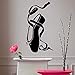 KDSMFA Adesivi per mobili, ballerine, ballerine, ballerine, ballerine, sport, casa, in vinile, per bambini, cameretta, balletto, 40 x 19 cm