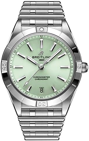 Breitling Chronomat Automatic 36 mm Womens Mint Green Dial Watch A10380101L1A1