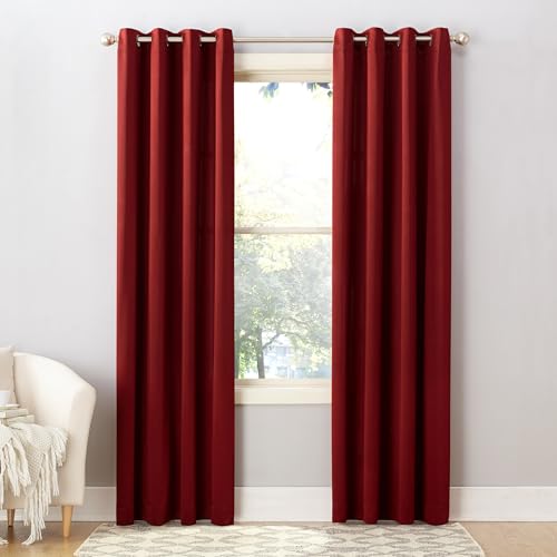 Sun Zero Barrow Energy Efficient Grommet Curtain...