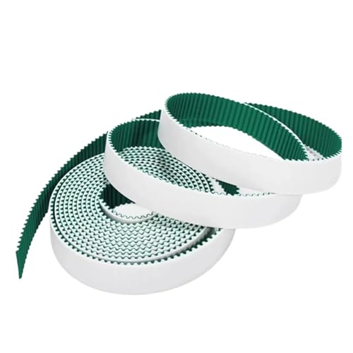 Courroie de transmission synchrone polyuréthane ouverte 10 mm verte PU - 3