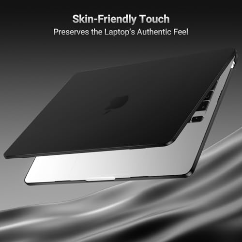 Image of MOSISO Compatible with MacBook Air 13 inch Case M5 2026 M4 2025 M3 M2 2024-2022 A3449 A3240 A3113 A2681, Hard Shell&Keyboard Cover&Screen Film&Type C for MacBook Air 13.6 inch Case, Black