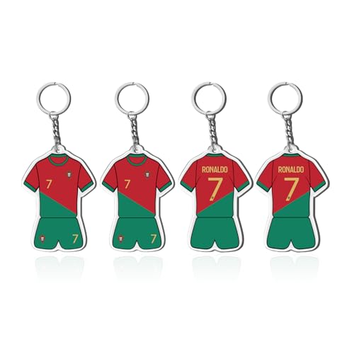 4 Teile des Keychains Der Fußballspieler, Modische Und Trendige Hängende Stücke, Kreatives Sportaccessoires Und Personalisierte Schlüsselhängelee.