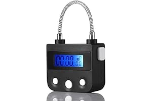 99 Hours Max Timing Lock - Flexible Steel Cable Time Out Padlock