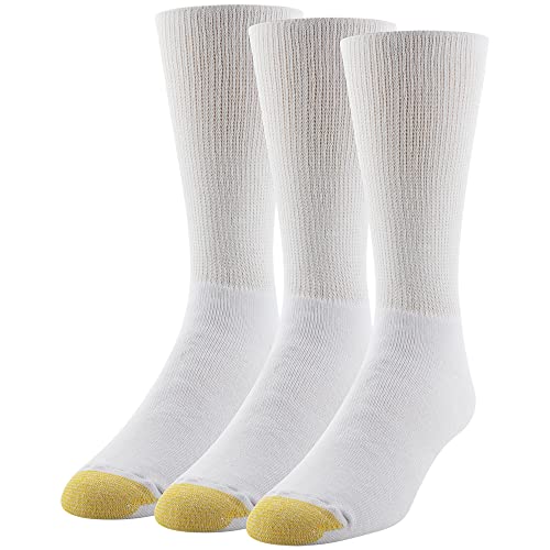 GOLDTOE Men's Non Binding Crew Socks, Multipairs