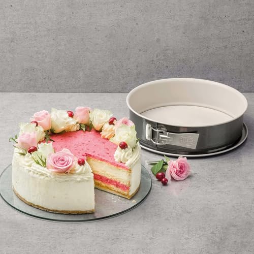 Dr. Oetker Springform mit Auslaufschutzboden Ø 28 cm Back-Trend – Backform mit keramisch verstärkter Antihaft-Beschichtung, extra hoher Rand, hitzebeständig bis 230°C, auslaufsicher