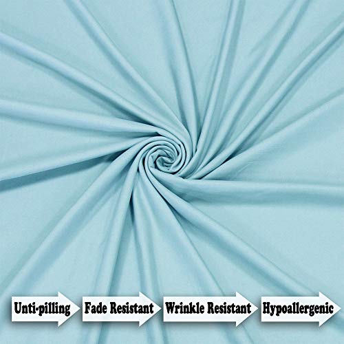 Mejoroom Full Size Sheet Set,Extra Soft Luxury Brushed Microfiber 1800 Full Sheets With 16 Inch Deep Pocket - Breathable Wrinkle Fade Stain Resistant Hypoallergenic - 4 Piece (Full, Aqua) #TOP4