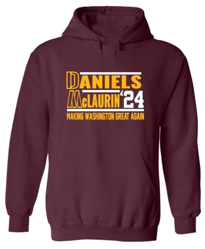 Jayden Daniels Terry McLaurin Washington 2024 Hooded Sweatshirt Hoodie