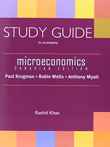 Microeconomics: Canadian Edition & Study Guide 0716745283 Book Cover