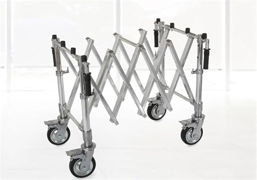 Wózek na trumienę, ciężarówka kościelna ze stopu aluminium, składany sprzęt kostnicy do transportu, trwały stojak do użytku ceremonialnego