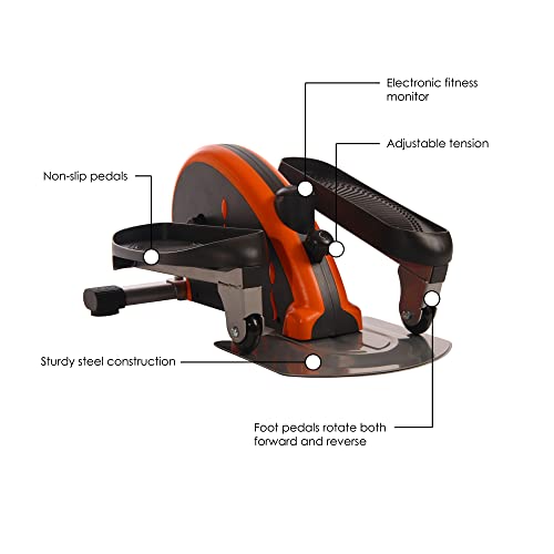 Image of Stamina Inmotion Compact Strider Foot Exercise Machine - Under Desk Elliptical - Standing or Seated Elliptical Fitness Equipment