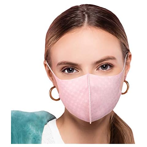 NYBEE Sport UV Protection Reusable and Washable Cooling Scarf Fashion Face Cover Mask for Women, Men, Unisex, Breathable (Baby Pink/Sqaure/1pack) Cover
