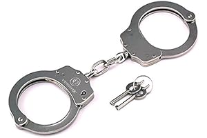 VIPERTEK Double Lock Steel Police Edition Professional Grade Handcuffs