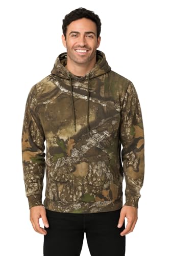 Realtree Sweat à Capuche Zippé Matelassé Doublé Doublé Pour Homme