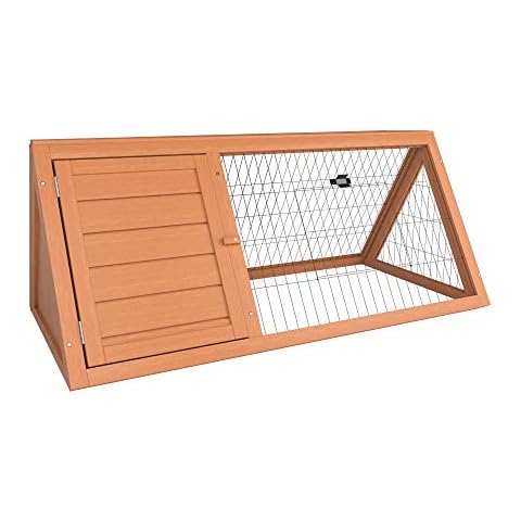 Pet Vida Triangle Wooden Rabbit Hutch Cover