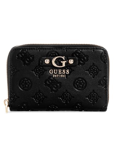 Guess Gerty Portefeuille zippé pour Femme Noir Taille Unique