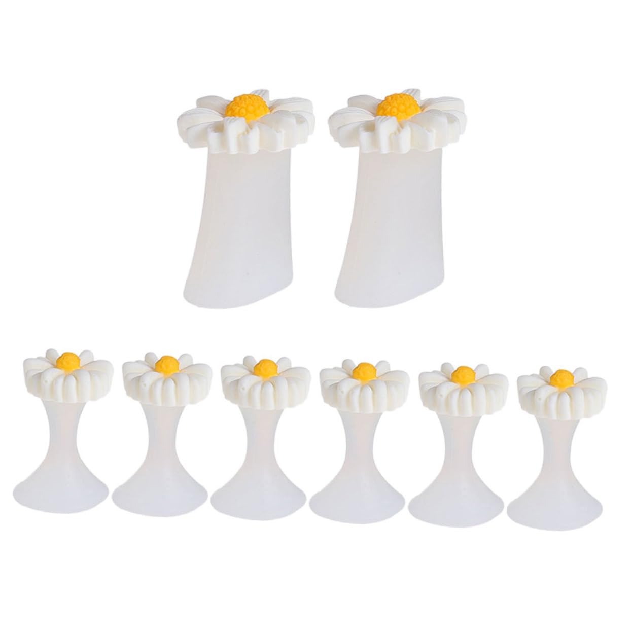 HAKIDZEL 8Pcs Silicone Toe Separators for Comfortable Toe Spacers for Nail Polish Application Nail Art Supplies present for Nail Art Lovers