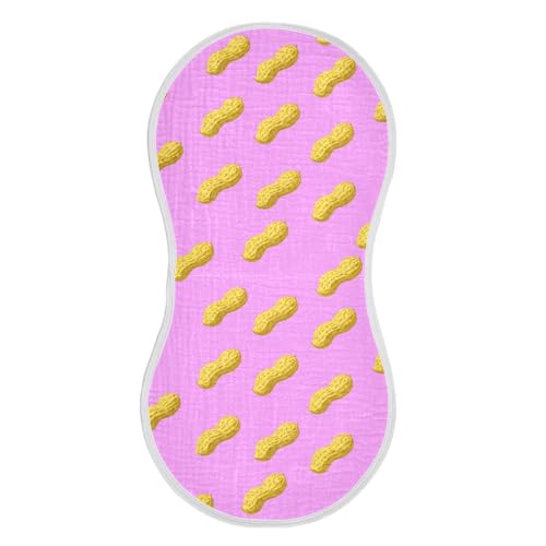 Peanuts Pink Baby Burp Cloths Absorbent Burping Cloths for Babies Cotton Burp Cloth Burp Clothes Rags Baby Washcloths Bibs Towel for Baby Boy Girl Newborn Essentials,2 Pack2