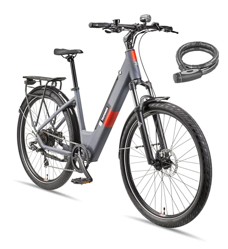 TELEFUNKEN SUV E-Bike 27,5 Zoll für Damen & Herren | Pedelec mit Heckmotor & 468 Wh Li-Ion-Akku | Elektrofahrrad mit 7-Gang Kettenschaltung & Scheibenbremse, StVZO-konform | inkl. Panzerkabelschloss