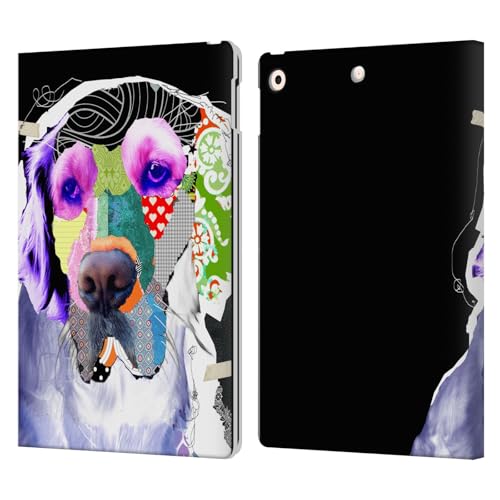 Coque portefeuille iPad 10.2 Michel Keck étui support multi-angle Golden Retriever