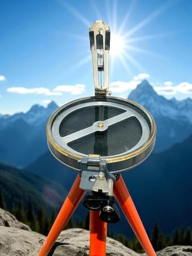 Brújula Prisma Profesional para Topografía, Trabajo Geológico y Navegación – Brújula Duradera y Portátil con Montura para Trípode y Mecanismo de Mira para Navegación Geológica miniatura 6