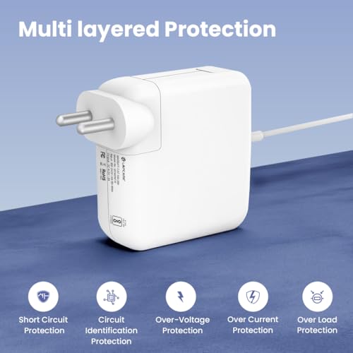 Image of Lapcare 85W Magnetic Mag Safe 2 Laptop Adapter Compatible with Mac Book Pro 13 15 17 inch Retina A1290 A1398 A1424 A1172 2012 2013 2014 2015 2016 13 inch 15 inch 17 inch MC975 MC976 ADP-85CBA