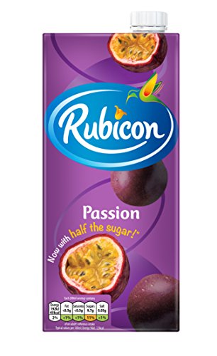 Rubicon Passion Juice exótica bebida 1 Litro (paquete de 12 x 1ltr)