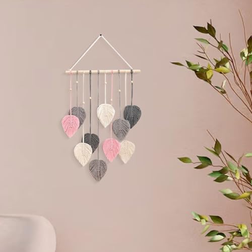 UxicRuya Tapeçaria de Suspensão de Parede Tecida Macrame, Artesanato, Decoração de Parede, Arte Boho