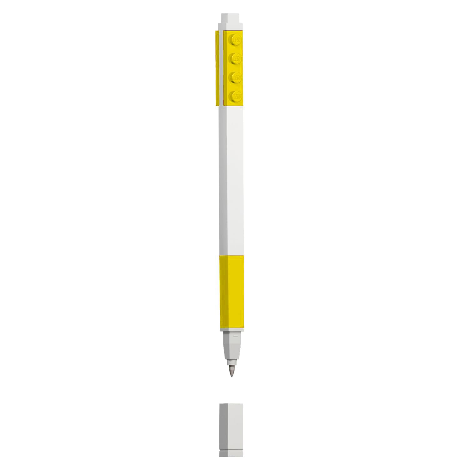 LEGO Iconic Writing Instrument - Gel Pen - 0.7mm Medium Tip (Yellow)