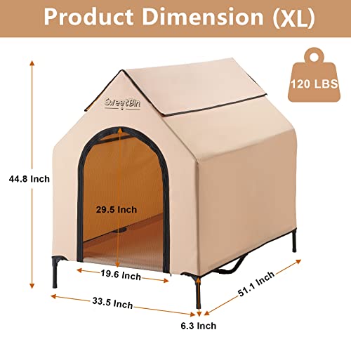 51-Extra-Large-Dog-Houses-with-Removable-Cover-XL-Dog-Shelters-for-Outside-Large-Dogs-Elevated-Dog-House-with-Door-Covered-Elevated-Dog-Cooling-Bed 51 Extra Large Dog Houses with Removable Cover XL Dog Shelters for Outside Large Dogs Elevated Dog House with Door Covered Elevated Dog Cooling Bed