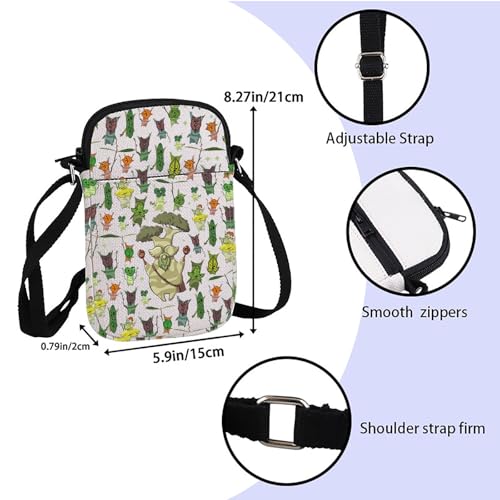 ZJXHPO Gamer Cross Body Bag Korok Messenger Bag Korok Plant Carry On Bag Korok Dad Shoulder Bag (Korok CB)2