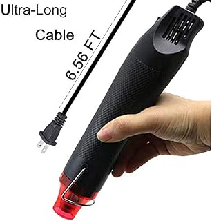Homidic 6.56FT Long Heat Gun, Mini Handheld Hot Air Gun, Electric 300W Portable