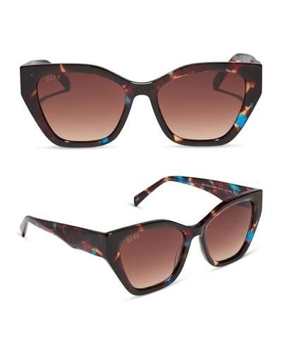 DIFF Evie Designer Cat Eye Sunglasses for Women UV400
