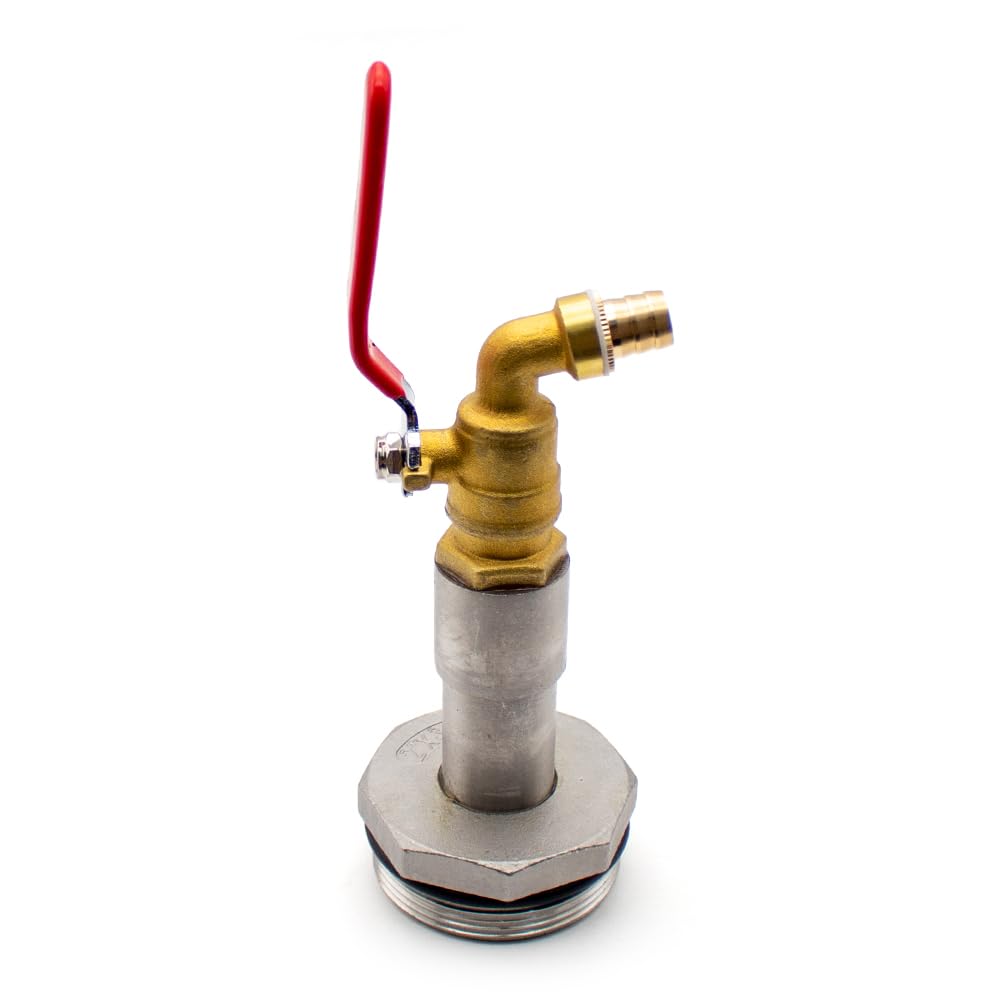 2" Fasshahn Messing Fasshahn, Kugelhahn 200l ölfassadapter DN50 Fasshahn Fasszapfen Wasserhahn Wasserhahn Einlass Kupfer Ablassventil