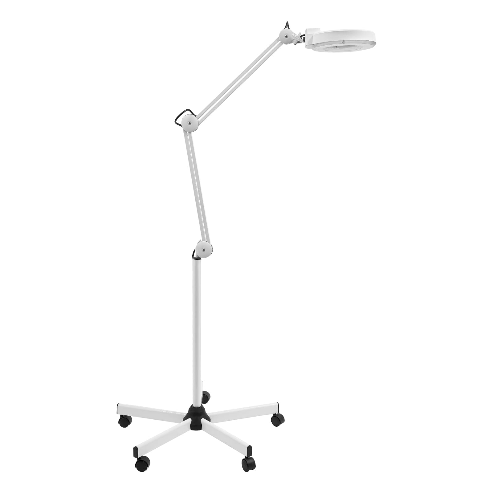 8-krotna lampa z lupą, 24 W, lampa z lupą z 5 uniwersalnymi rolkami