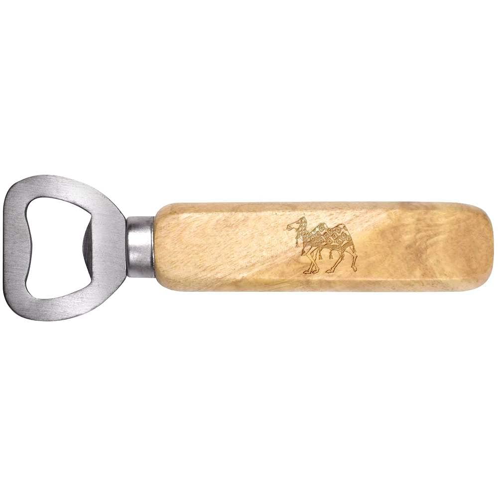 Azeeda 'Decorated Camel' Wooden Bottle Opener (BO00048589)